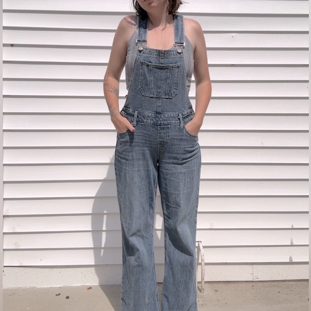Rewash Blue Denim Women's Overalls